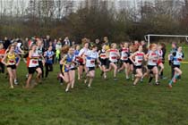 Kerry Matthew the senior women 2012 North East Championships, Summerhill Country Park, Hartlepool.